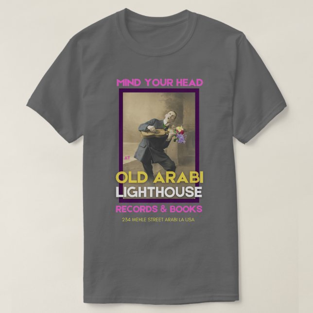 Camiseta Old Arabi Lighthouse Records Books TShirt - 3 (Diseño del anverso)
