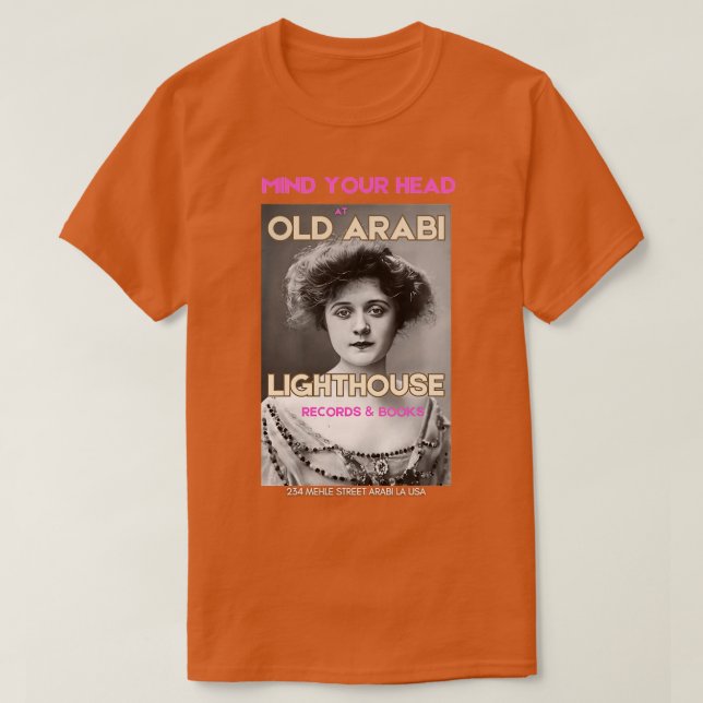 Camiseta Old Arabi Lighthouse Records Books TShirt - 4 (Diseño del anverso)