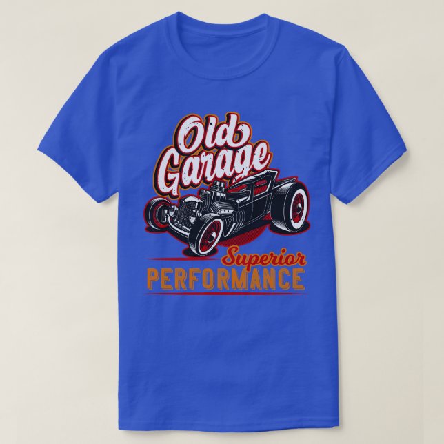 Camiseta Old Garage Hot Rod California (Diseño del anverso)