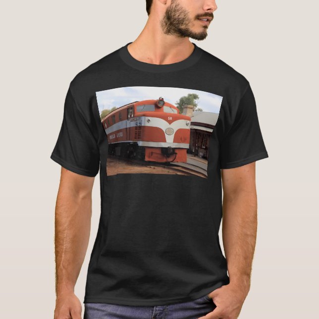 Camiseta Old Ghan Locomotive Alice Springs Australia (Anverso)