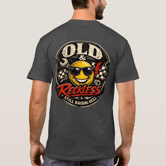 Camiseta Old Man Biker (Reverso)