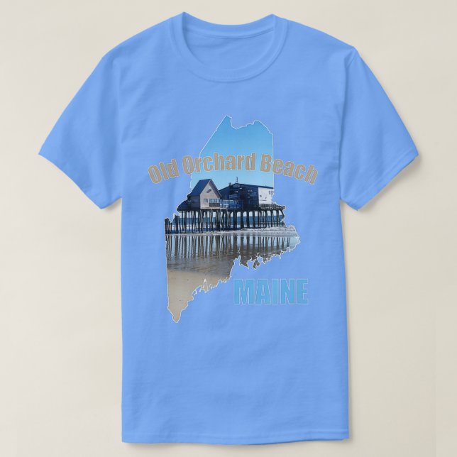 Camiseta Old Orchard Beach Maine Gift Souvenir OOB Pier Sho (Diseño del anverso)