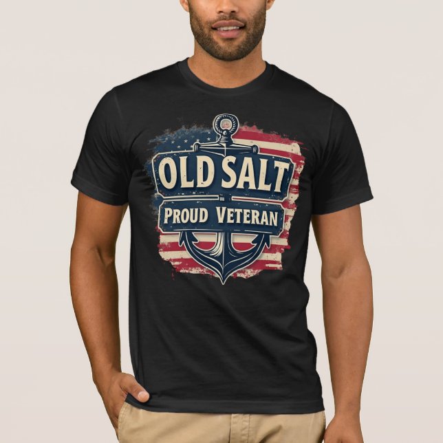 Camiseta Old Salt, Proud Veteran (Anverso)