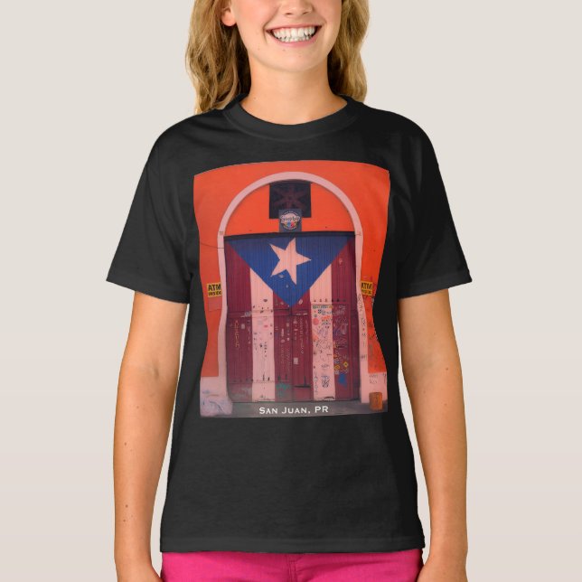 Camiseta Old San Juan, Puerto Rico Pride  (Anverso)