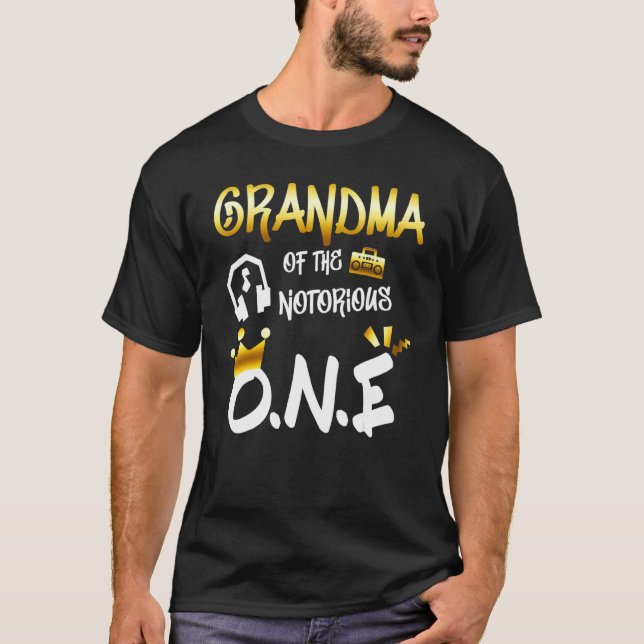 Camiseta Old School  Hip Hop Grandma Of The Notorious One (Anverso)