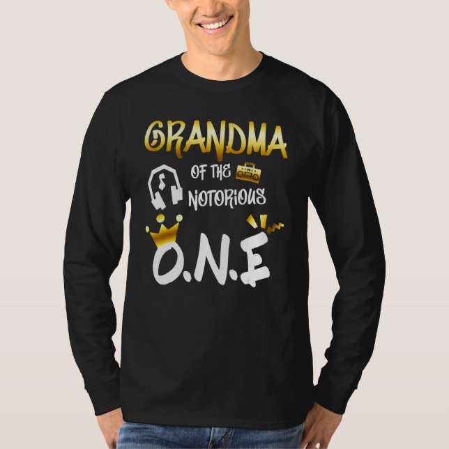 Camiseta Old School  Hip Hop Grandma Of The Notorious One (Anverso)