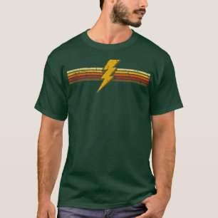 Camiseta Old School Retro Lightning Bolt goldenera Fitness 