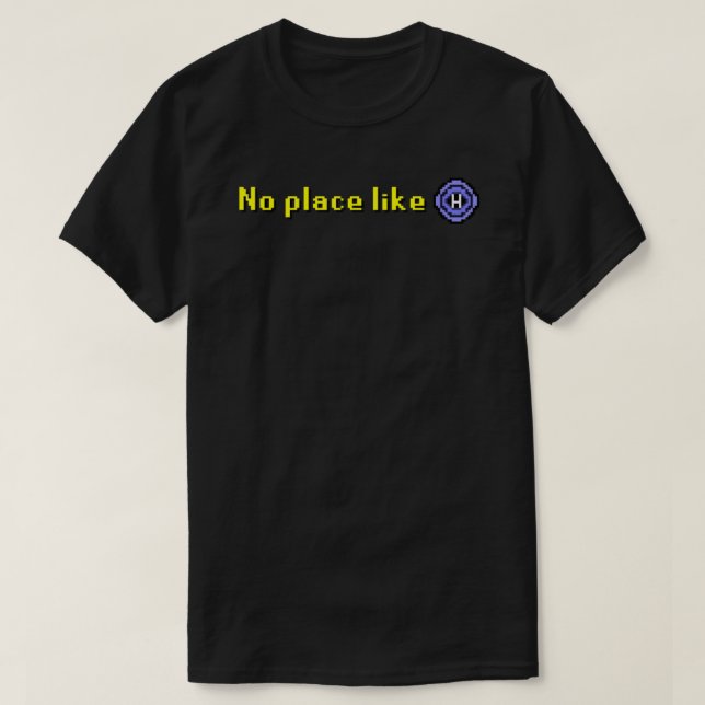 Camiseta Old School Runescape No Place Like Home Classic Ga (Diseño del anverso)