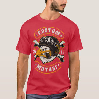 Camiseta Old School Vintage Hot Rod Custom Motors Eagle
