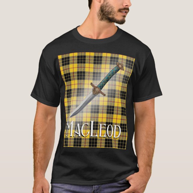 Camiseta Old Scottish Clan MacLeod Tartan Design (Anverso)
