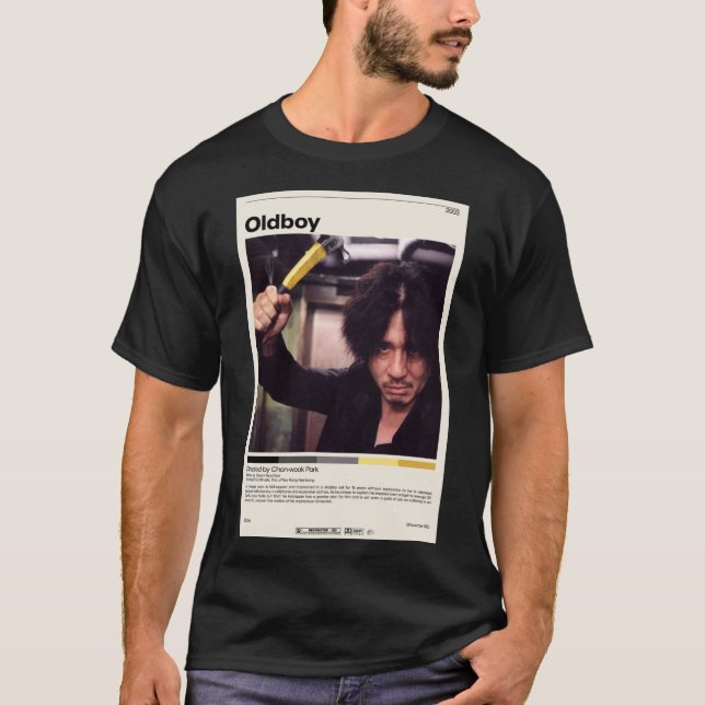 Camiseta Oldboy  Chan-wook Park, Minimalist Movie Poster, V (Anverso)
