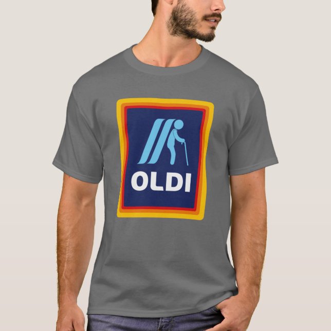 Camiseta Oldi design funny birthday gift boy (Anverso)