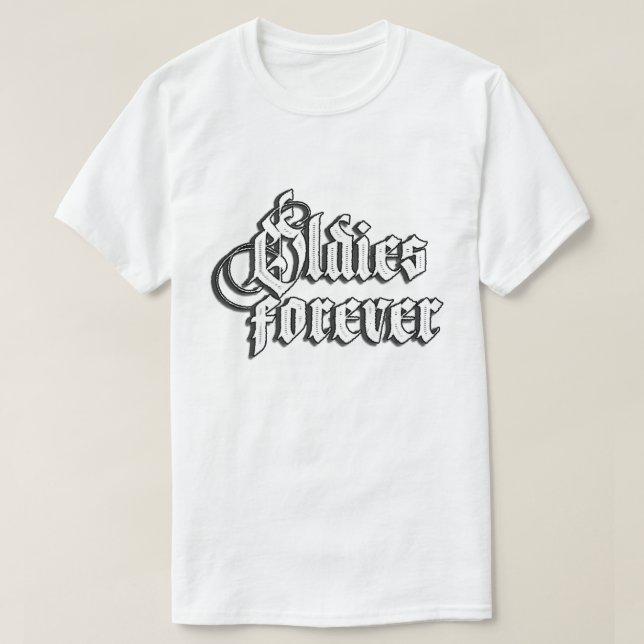 Camiseta Oldies para siempre  (Diseño del anverso)