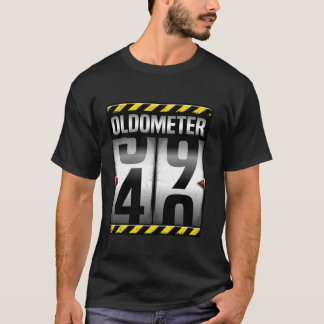 Camiseta Oldometer 40 40 Idea de cumpleaños 40 años Chiste