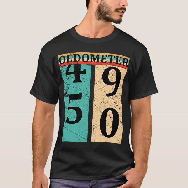 Camiseta Oldometer 49 50 50 cumpleaños (Anverso)