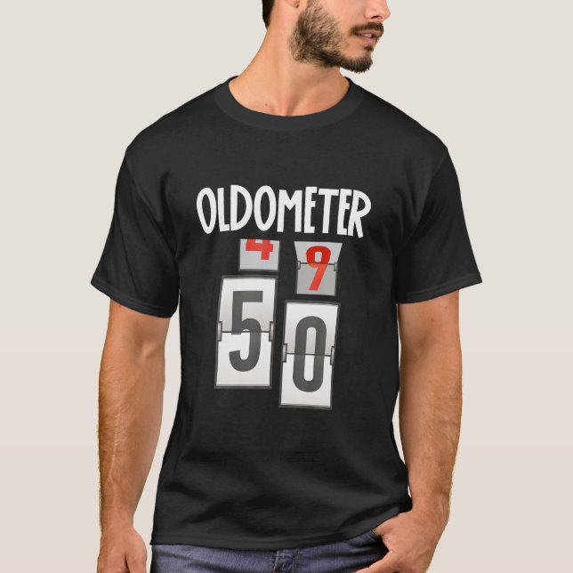 Camiseta Oldometer 49 50 50th Birthday Funny Gift Hombres M (Anverso)