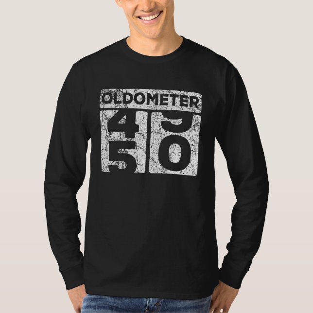 Camiseta Oldometer 49-50 Odómetro de coches Funny 50 cumple (Anverso)