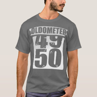 Camiseta Oldometer 50 50. Celebración del cumpleaños