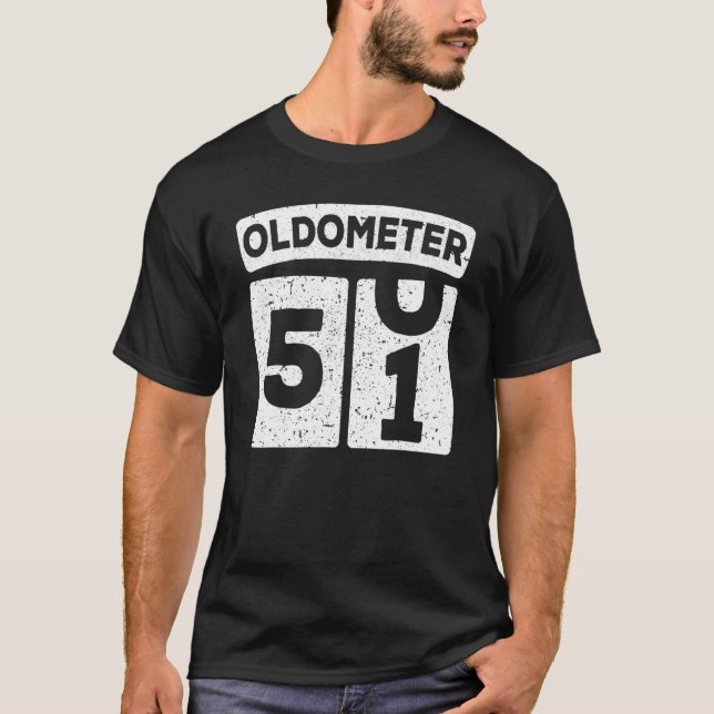 Camiseta Oldometer 50 51 49º cumpleaños (Anverso)