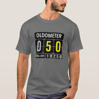 Camiseta Oldometer 50 Gracioso 50º Regalo De Cumpleaños Tex