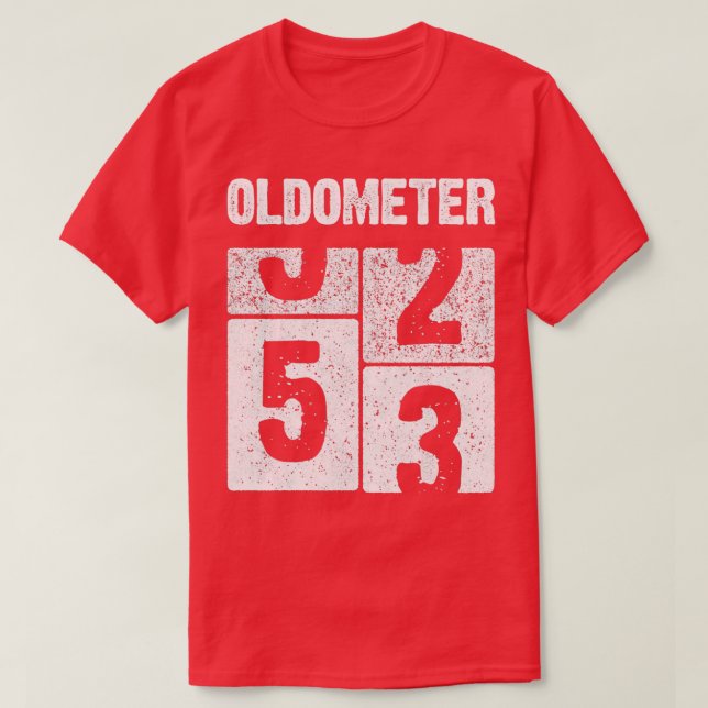 Camiseta Oldometer 53 años de edad nacido en 1968 53a cumpl (Diseño del anverso)