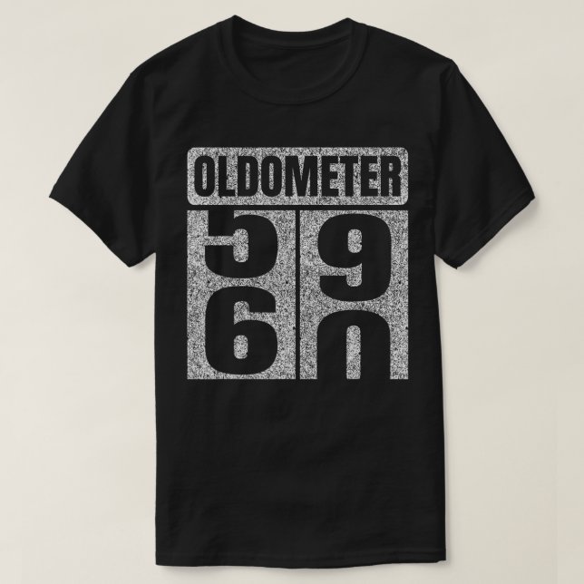 Camiseta Oldometer 5960 60º cumpleaños Regalos Idea 60 años (Diseño del anverso)
