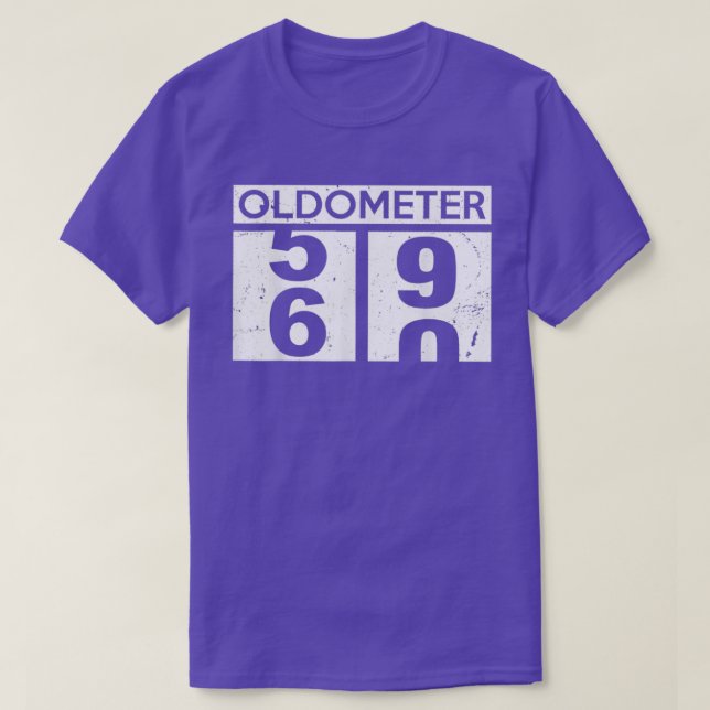 Camiseta Oldometer 59 60 60th Birthday Funny Men Dad (Diseño del anverso)