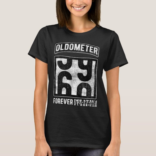 Camiseta Oldometer 59 60 Classic a Antique 60 cumpleaños (Anverso)
