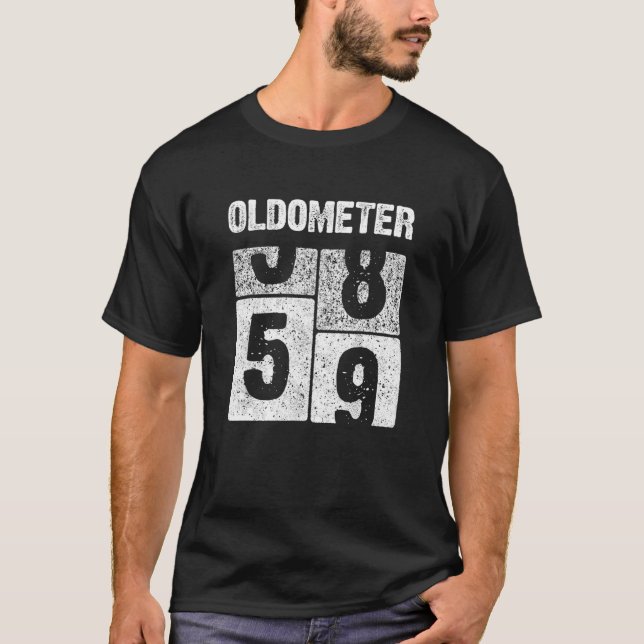 Camiseta Oldometer 59 Años 59º Regalo De Cumpleaños Nacido  (Anverso)