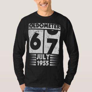 Camiseta Oldometer 67 Años Cumpleaños Para Mí En El Que Nac