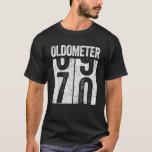 Camiseta Oldometer 69 70 70th Birthday Party Men Mujeres<br><div class="desc">Oldometer 69 70 70th Birthday Party Hombres Mujeres.</div>