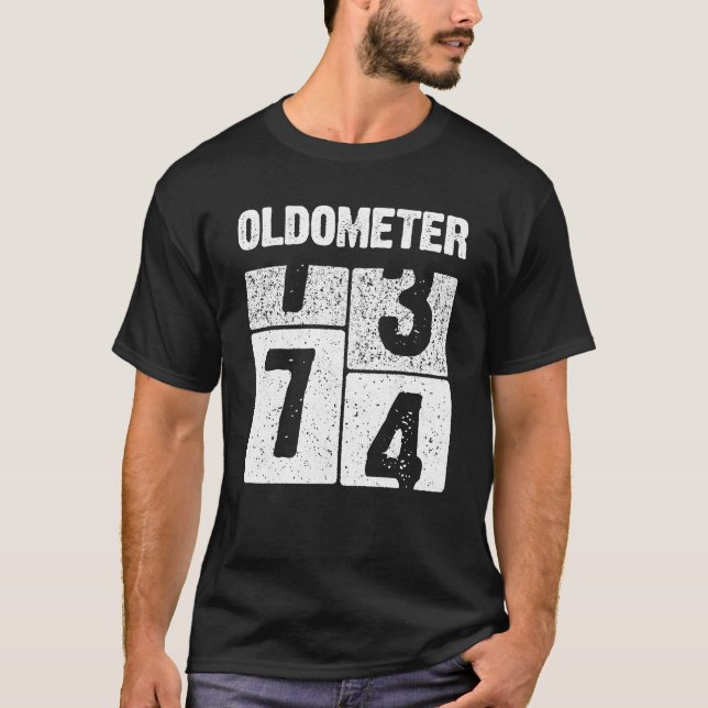 Camiseta Oldometer 74 Nacido en 1946 74º regalo de cumpleañ (Anverso)