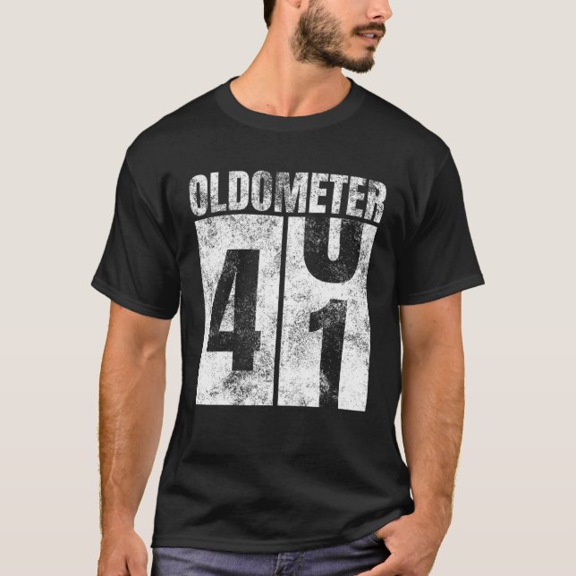 Camiseta Oldometer Mujer De 40-41 Años De Edad Gráfica De F (Anverso)
