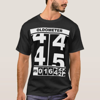 Camiseta Oldómetro cumpleaños 45 divertido hito odómetro S