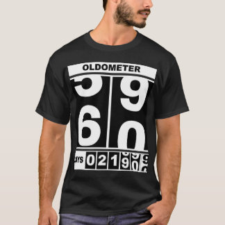 Camiseta Oldómetro Cumpleaños Divertido 60 Aniversario Odóm