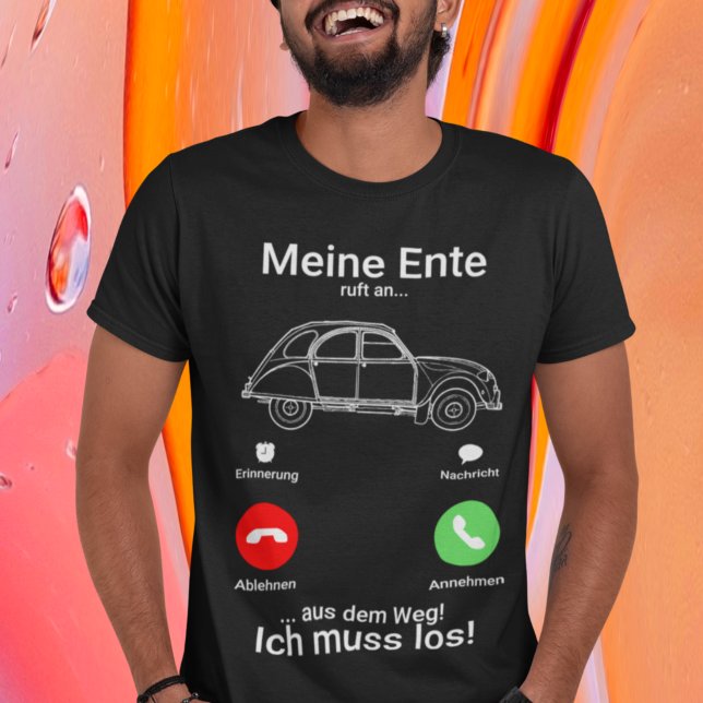 Camiseta Oldtimer 2cv Ente Silhouette Smartphone (Subido por el creador)