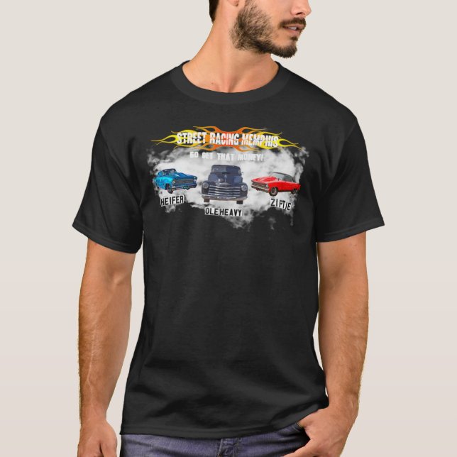 Camiseta Ole Heavy, Heifer, Ziptie Street Racing Memphis t  (Anverso)