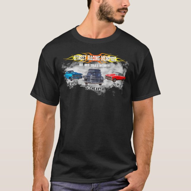 Camiseta Ole Heavy, Heifer, Ziptie Street Racing Memphis t  (Anverso)