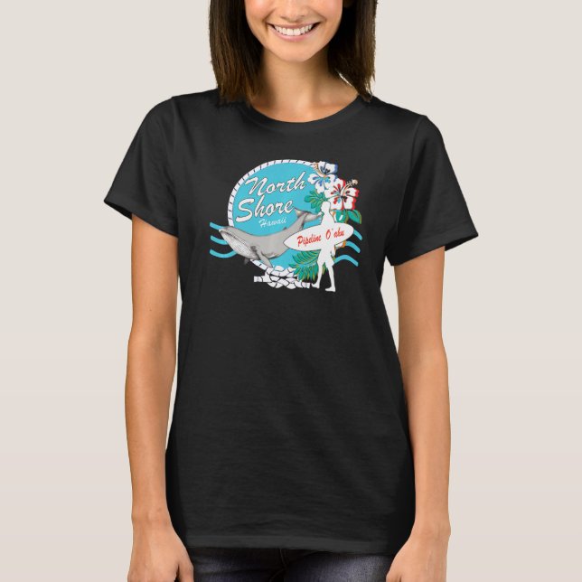Camiseta Oleoducto Oahu Surfer Hawaii Whale Watc (Anverso)