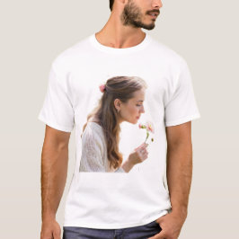 Camiseta oler las flores