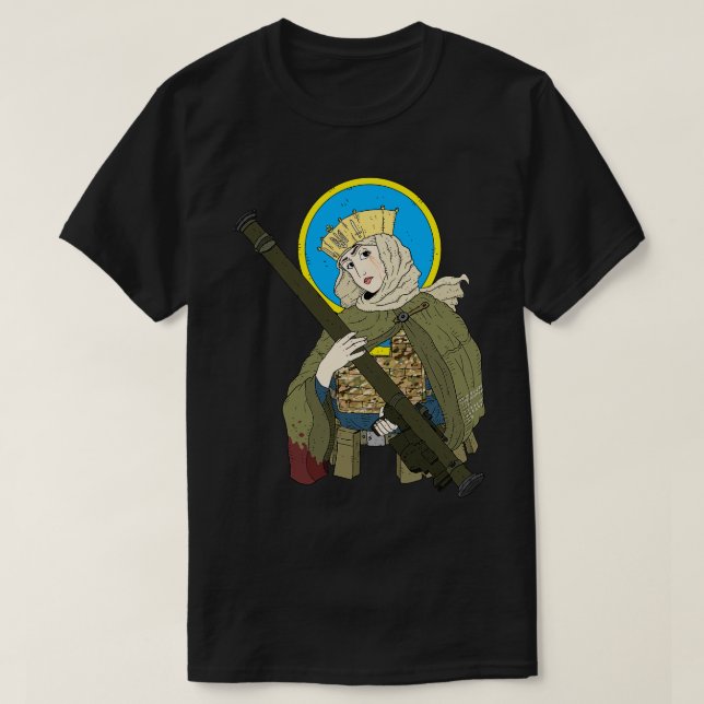 Camiseta Olga de Kiev santo ucraniano con un cantante (Diseño del anverso)