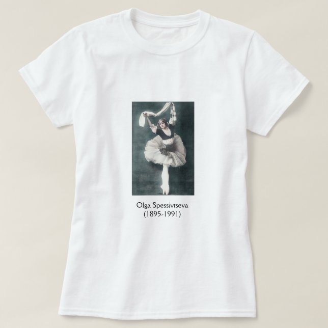 Camiseta Olga Spessivtseva Russian Ballerina Tee Shirt (Diseño del anverso)