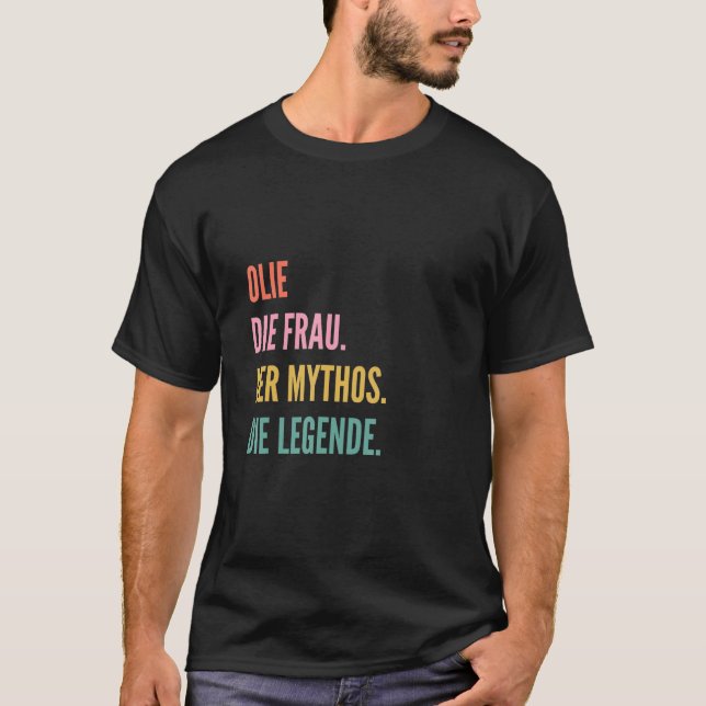 Camiseta Olie de nombre alemán (Anverso)