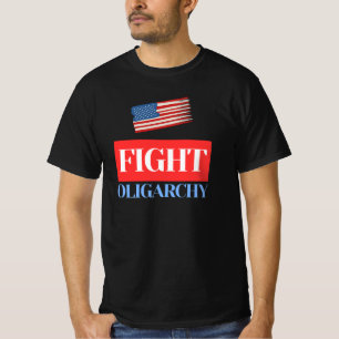 Camiseta Oligarquía de la Lucha - Vintage Bandera Americana