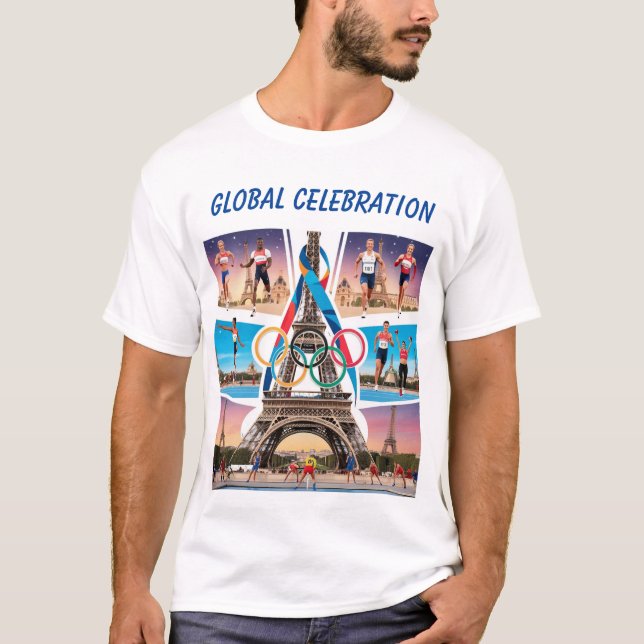 Camiseta Olimpiadas de París 2024: Una celebración de la un (Anverso)