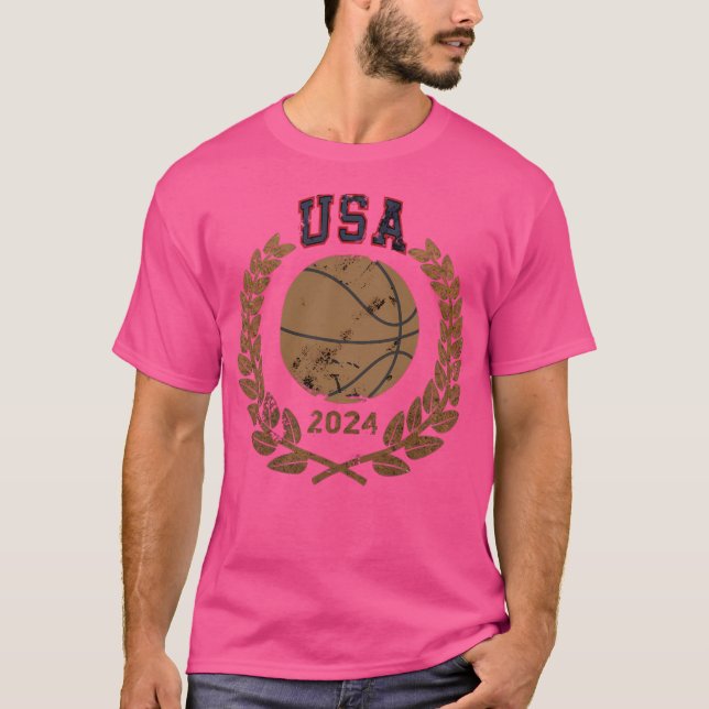 Camiseta Olimpic 2024Basketball Estados Unidos (Anverso)