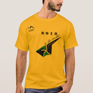 Camiseta olímpica 2012 del oro de Jamaica