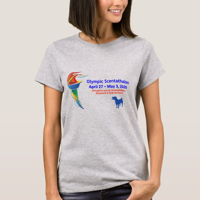 Camiseta olímpica para damas de Scentathalon (Anverso)