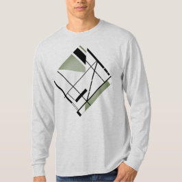 Camiseta Olive Black Diagonal MCM Aspecto Geométrico Resume
