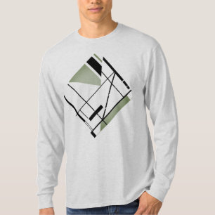 Camiseta Olive Black Diagonal MCM Aspecto Geométrico Resume